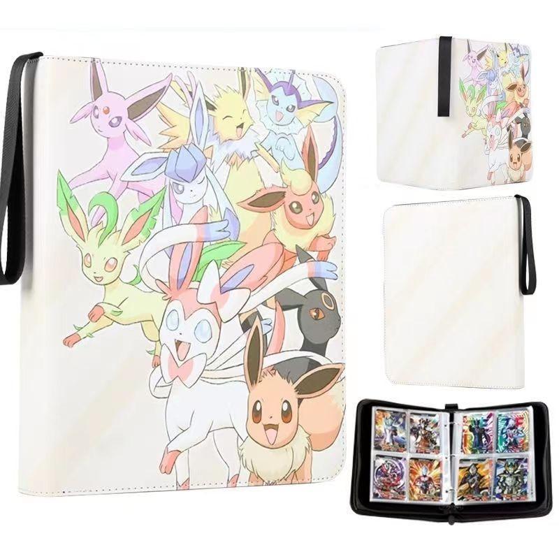 52 Style 400pcs Card Album 2x2 Loose-leaf Large Capacity Leather Anime Zipper Card Collection Photo Album