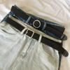 1Pc Woven Jeans Women's Men's Canvas Belt Women's Versatile Elastic Lazy Black Versatile Premium Belt