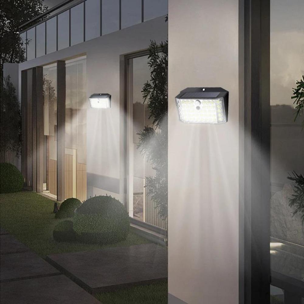 Motion Sensing Smart Light,Always-On,Ambient Lighting. 132 LEDs Super Bright, Easy Install No Wires, Weatherproof for Fence, Patio, Driveway