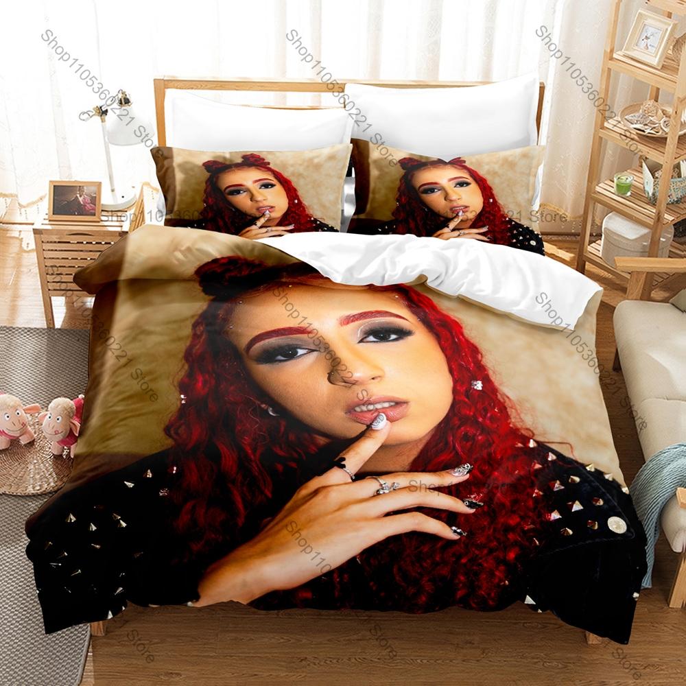 Dela Rose Bedding Set Duvet Cover + 2 Pillowcases Popular Latin Reggaeton Singer Celebrity Bedroom Decor