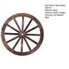 Wooden Wagon Wheel Wall Decor Retro Wheel Wall Art Vintage Farmhouse Old Western Hanging Ornaments for Home Office Cabin Western Themed Decor