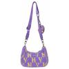 New MLB Plush Combo Bag, Crossbody Bag, Shoulder Bag Regular Women's Purple Yellow Color Block 7ABQM0126-50LDS