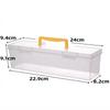 Storage Box With Partitioned Drawers Rectangular Shape Built-in Kitchen Utensils Desktop Cosmetics Remote Control Storage Box