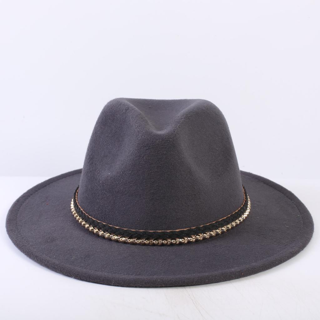 Popular European and American Classic Simple Flat-brimmed Top Hat Men's and Women's Fashionable and Elegant Versatile Jazz Hat Top Hat
