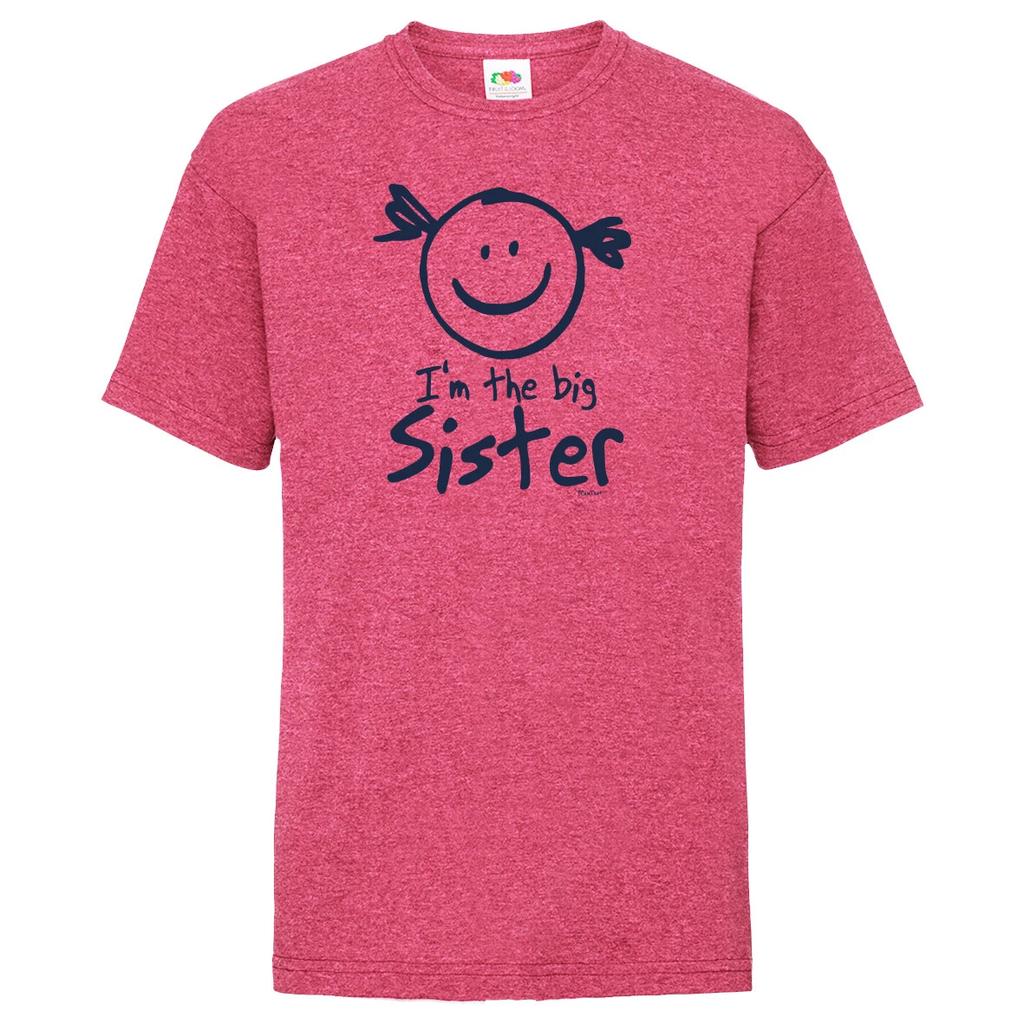 Ich bin Die Große Schwester T-Shirt Kinder Geschwisterliebe Glück Schwangerschaft Geburtstagsgeschenk