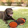 2 In 1 Dog Bowl Portable Folding Pet Double Bowl Collapsible Silicone Water Bowls for dog outdoor travel cat dog feeding bowl