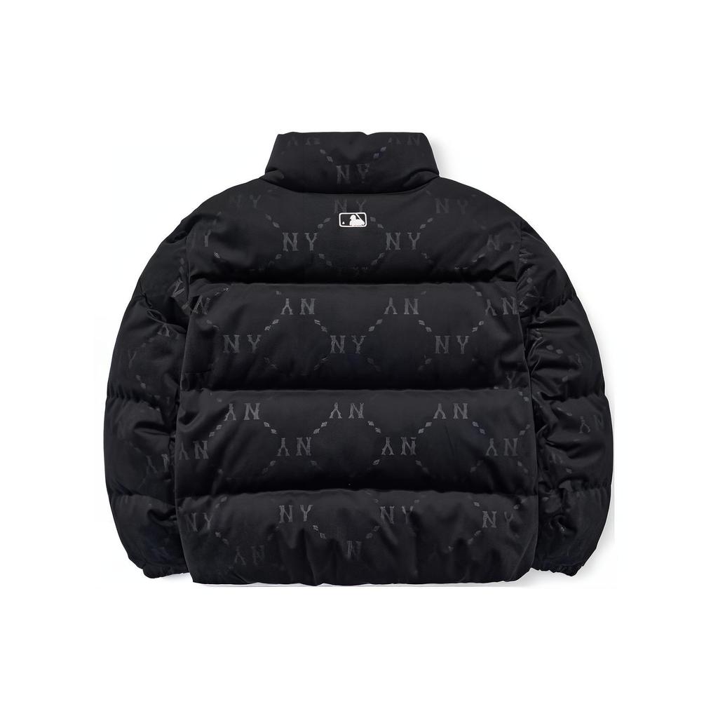 New MLB MONOGRAM Reading Collection Down Jacket Short Unisex Black 3FDJM0226-50BKS