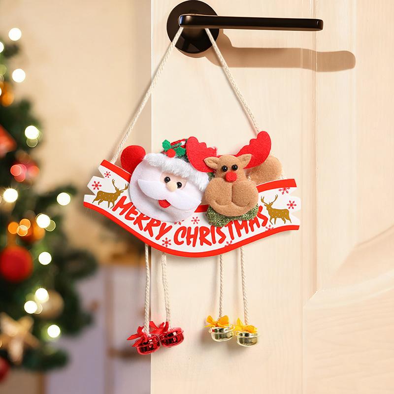 Hanging Christmas Decoraitons Home Wall Decoraitons New Year 2025 Room Decor Santa Claus Ornament for Home Navidad