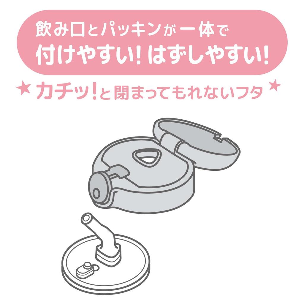 Thermos Vacuum Baby Straw Keeps Drinks Cold GY Mug, 350ml, Gray, Only, FJT-350