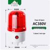 Dreiphasen 220V/380V Alarm: Stromausfall, Phasenausfall, Strom Ein-Erinnerung, Ton- & Lichtwarnungen.
