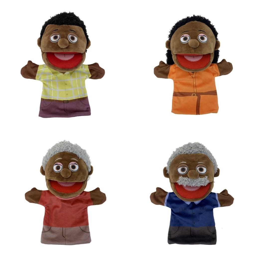 African Family Plush Toy Hand Puppet For Creative Roleplaying
