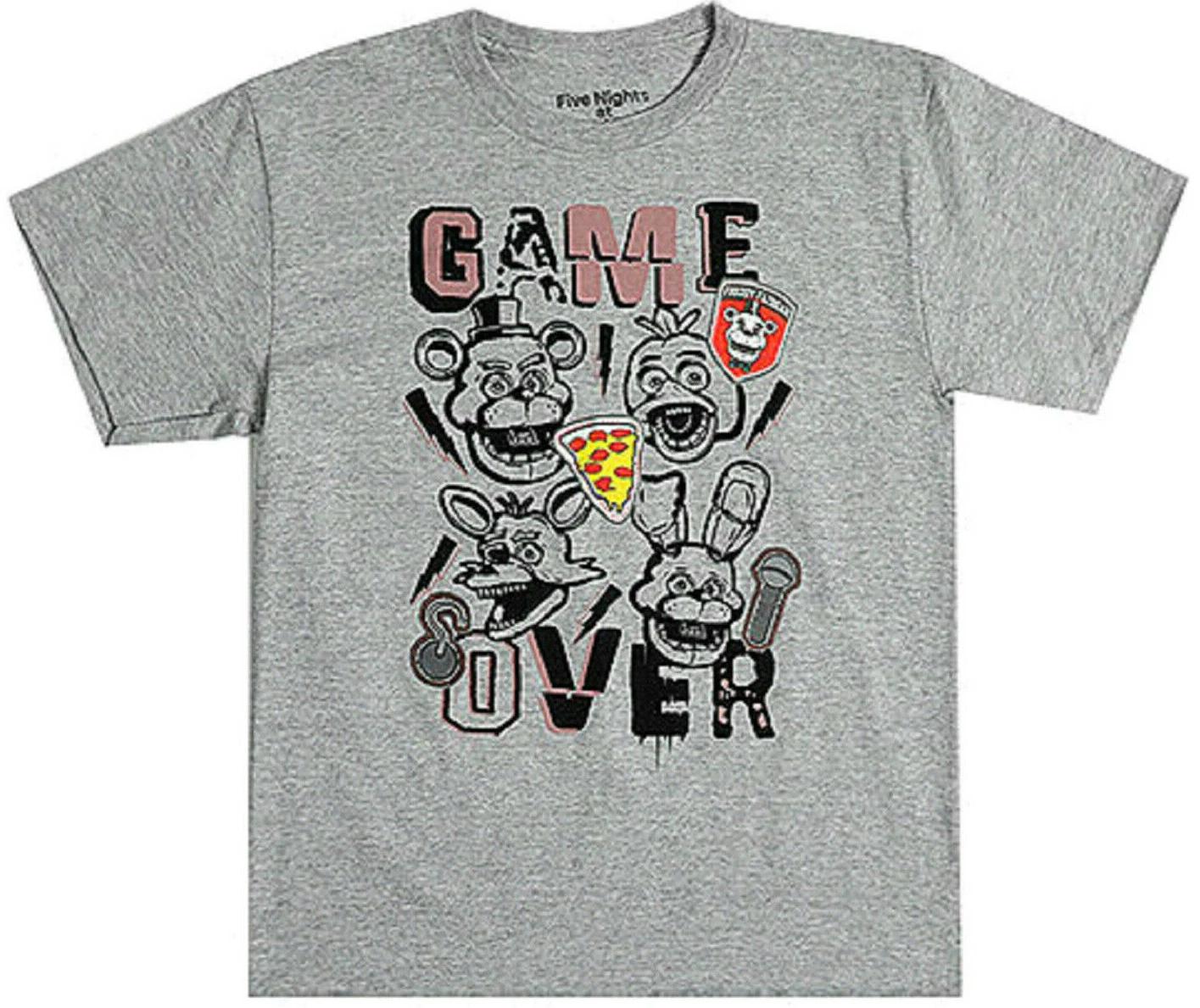 

Five Nights at Freddy s Game Over Short Sleeve Boys Graphic T-Shirt NWT 140