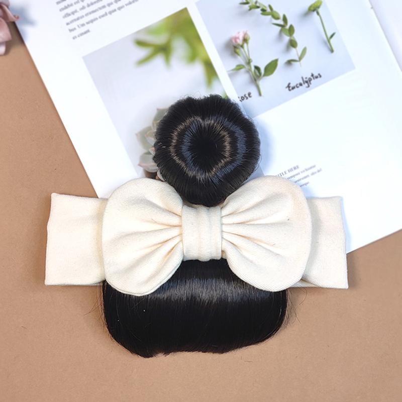 New Year Christmas Infant Baby Girl Hair Accessories Wig Hat 0-1Y Newborn Children Kids Girls Bow Cosplay Headbands Headwear