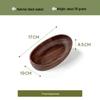 Wooden Boat-Shaped Serving Bowl