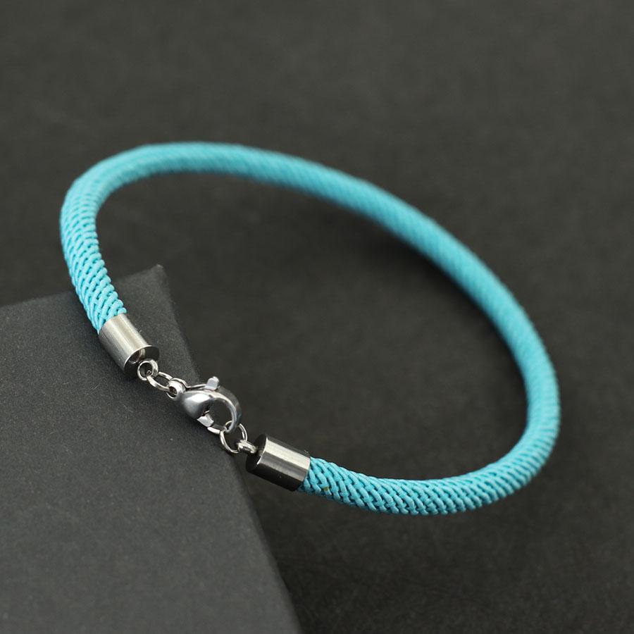 Braccialetto Fortunato Minimalista Unisex Corda Inossidabile Ipoallergenico Accessorio Casual da Spiaggia Per Coppie Braccialetto Corda Rosso Nero Joias