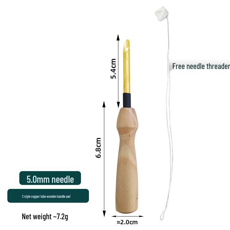 Russian Punch Needle Yarn & DIY Embroidery Tool for Cross Stitch & Coarse Weaving