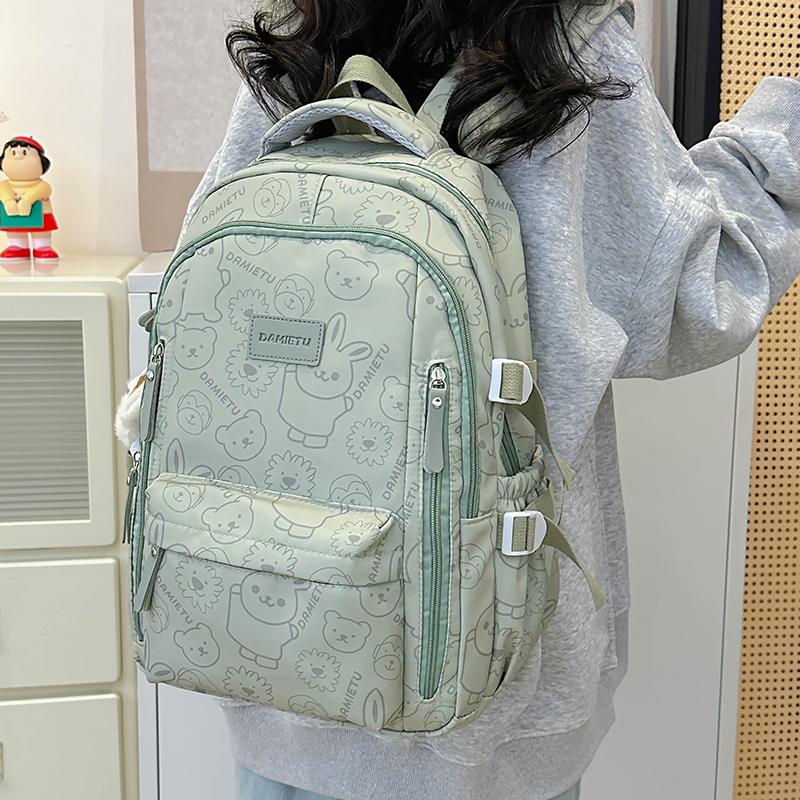 Graffiti Print Backpack Women's Backpack Large Capacity Student Schoolbag