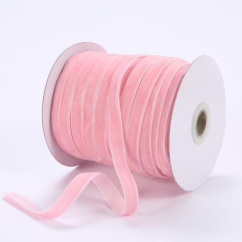 

1 рулон роскошной бархатной ленты, мягкий плюш и прочная кружевная отделка для шитья, для создания бархатных колье, подарочной упаковки и проектов «сделай сам» 1roll розовый