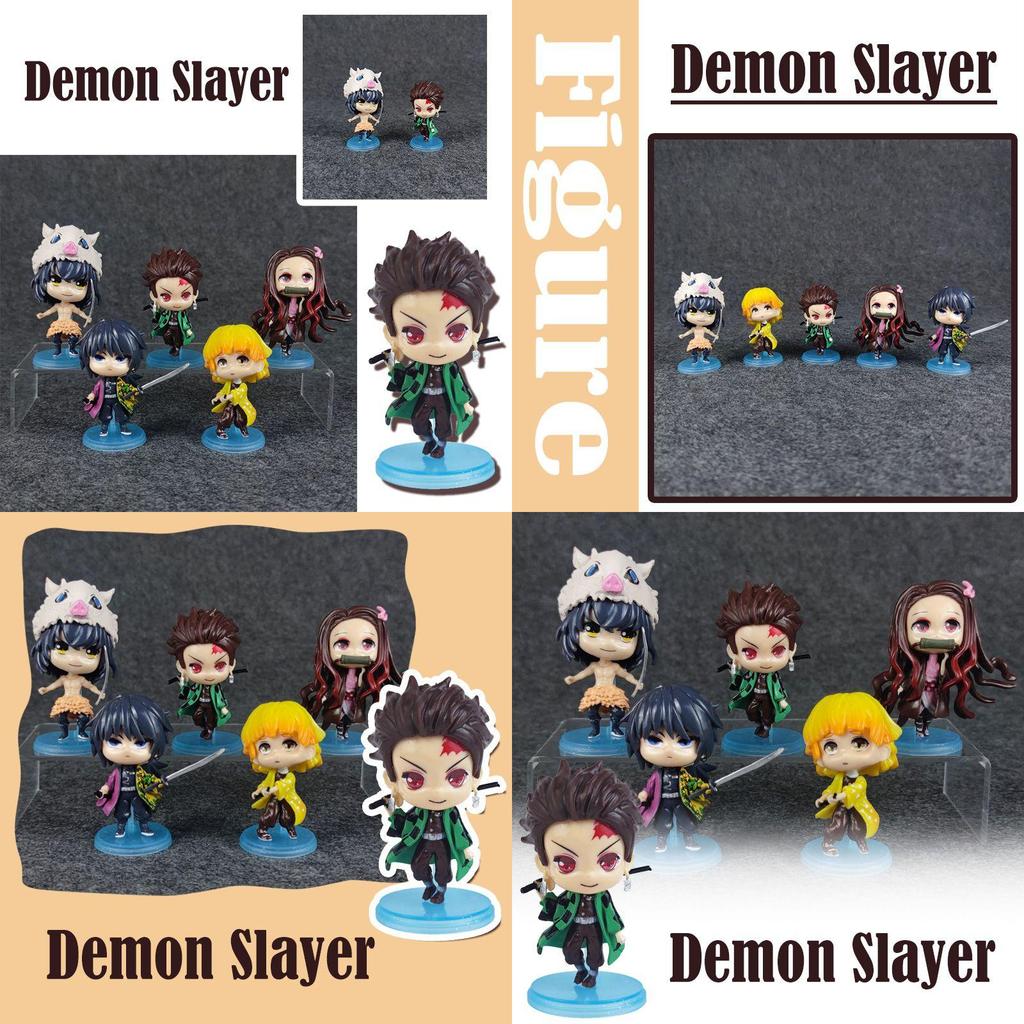 Unique Demon Slayer Q Doll Collectibles Perfect For Otaku Themed Desktop Decor