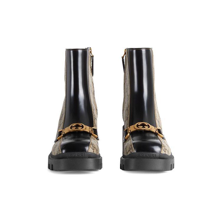 Gucci Wmns Gg Supreme Ankle Boot 'Dark Beige' Women's 670412 2OQ50 9763