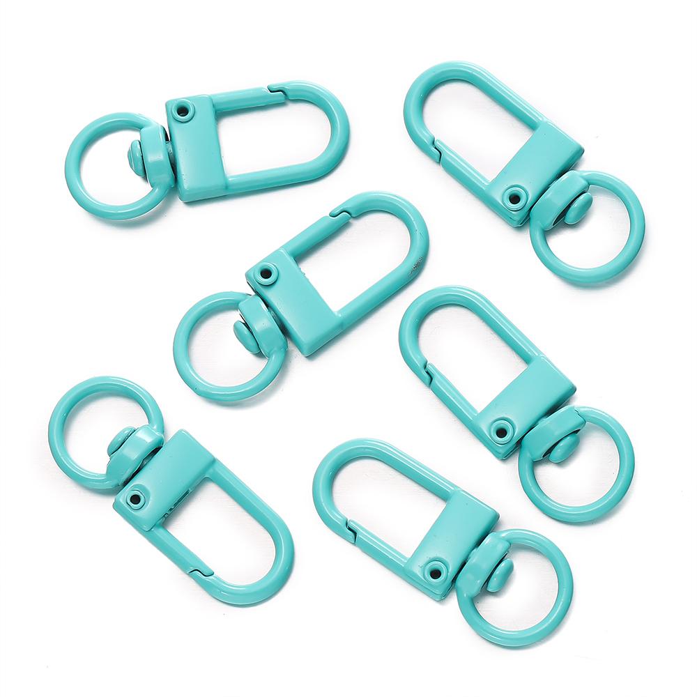 10pcs/Lot High Quality Colorful Alloy Snap Lobster Clasp Hooks Keychain Findings for DIY Key Chain Necklace Bracelet Supplies