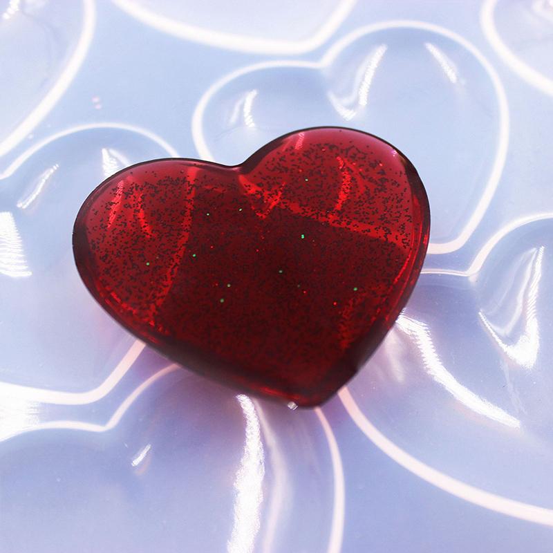 Love Heart Silicone Mold Jewelry Making Diy Tool Uv Epoxy Resin Molds Dried Flower Resin Decorative Crafts