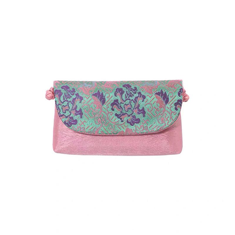 Xiangyunsha Crossbody Bag: New Chinese Style Mulberry Silk and Song Brocade Phone and Shoulder Bag