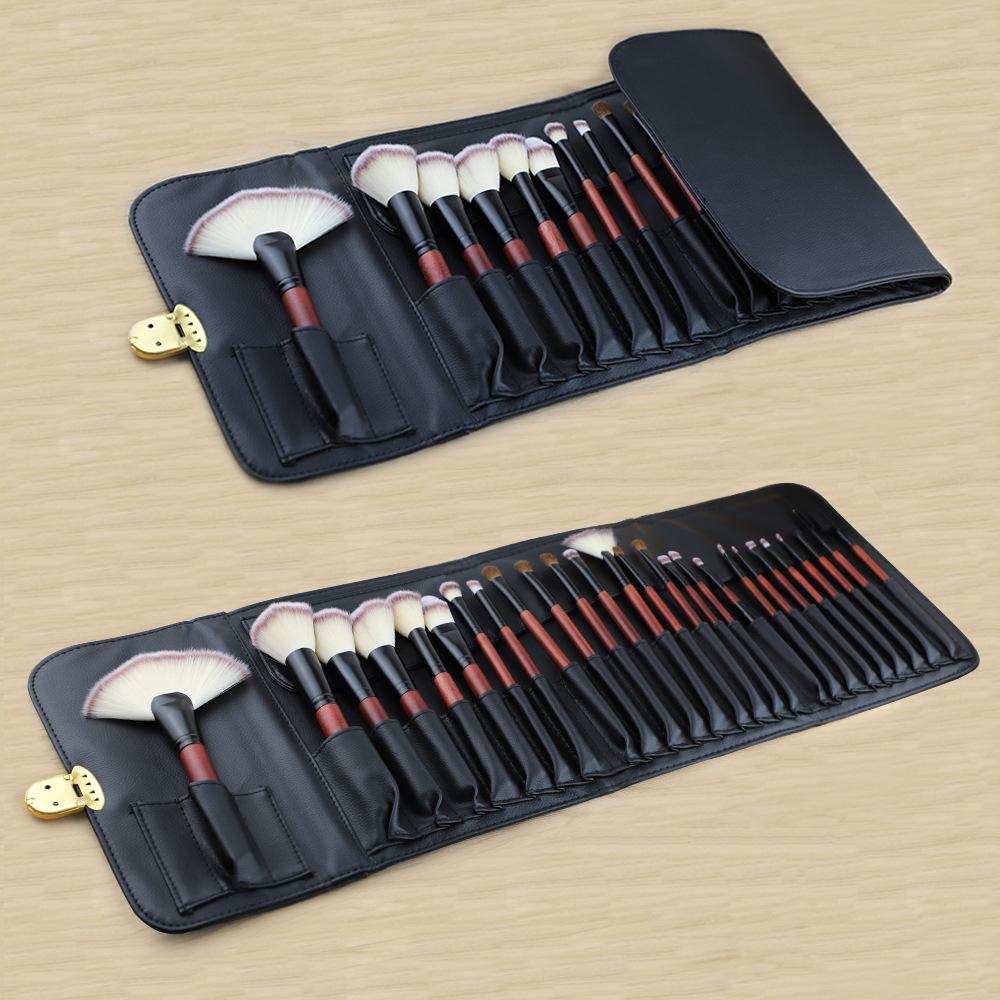 Grundierungspinsel, Pinsel für losen Puder, Lidschattenpinsel, 26 Make-up-Pinsel, Make-up-Pinsel-Set aus Tierhaar, komplettes Set mit Make-up-Tools, Beauty-Pinsel