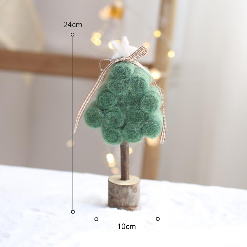 Christmas Wool Felt Tree Ornament For Holiday Decor And Scene Setting