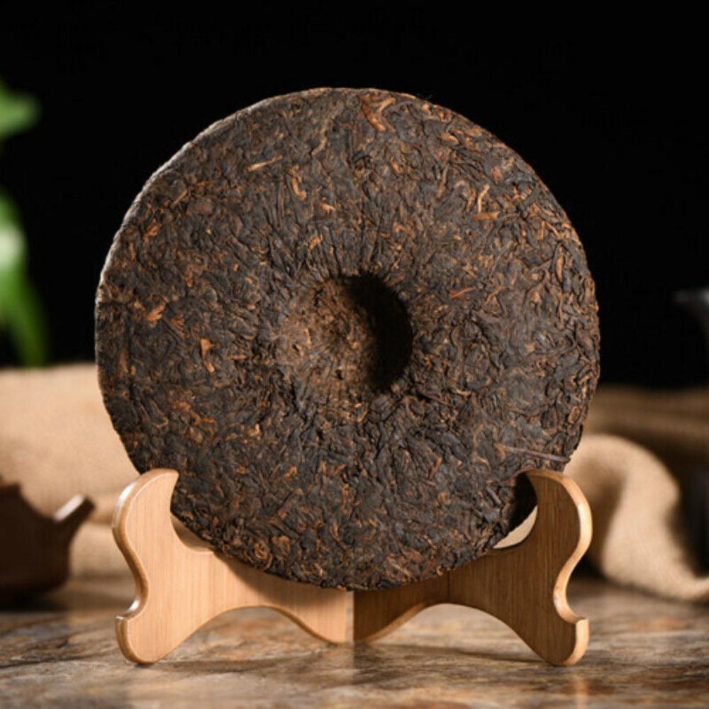 357g Yellow Seal Pu'er Cooked Tea Cake Ripe Pu erh Black Tea Healthy Drink