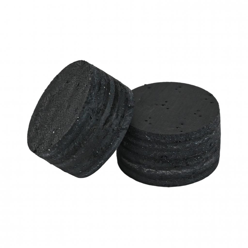 Pool Cue Tips 2 Pcs 14 Mm Dia 8 Mm Tall Cattlehide Leather for US Billiard