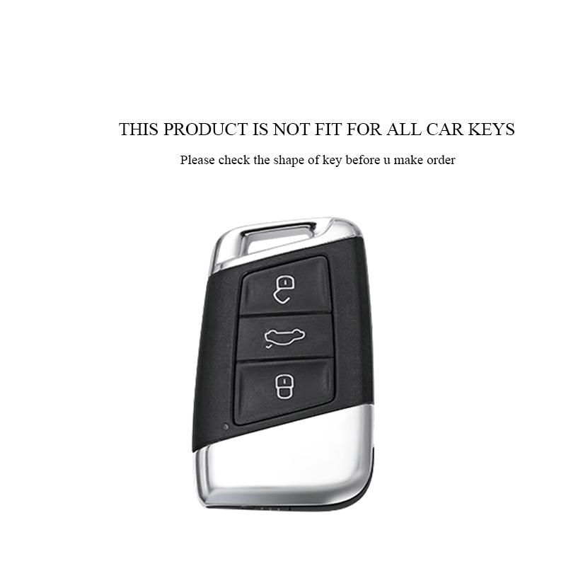 Soft Tpu Car Key Case Protector Accessories For Vw Volkswagen Passat B8 Tiguan Magotan Golf For Skoda Kodiaq Superb A7 Keychain