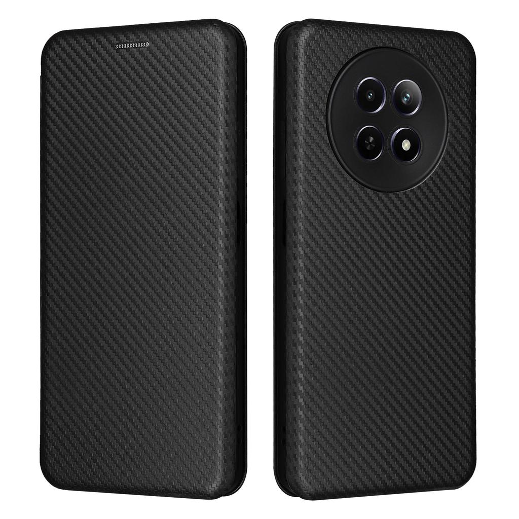 For Realme 12 5G/12x 5G Case Card Slots Carbon Fiber Texture Phone Cover