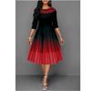 BITCED Fashion Summer Spring 1/2 Sleeves O-Neck  Casual Dresses