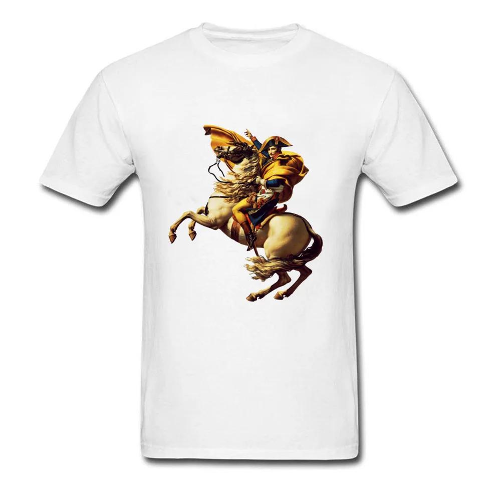Napoleon Bonaparte Ride Horse Portrait TShirt 100 Cotton ONeck Short Sleeve Summer Casual Unisexs Tshirt Size S3XL
