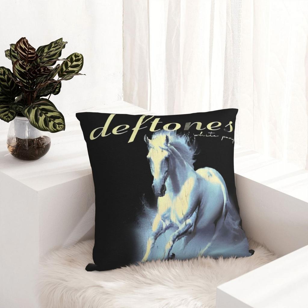 Deftones White Pony Album Square Pillow Cases Band Cushion Cover Decorative Pillowcase For Home 45*45Cm