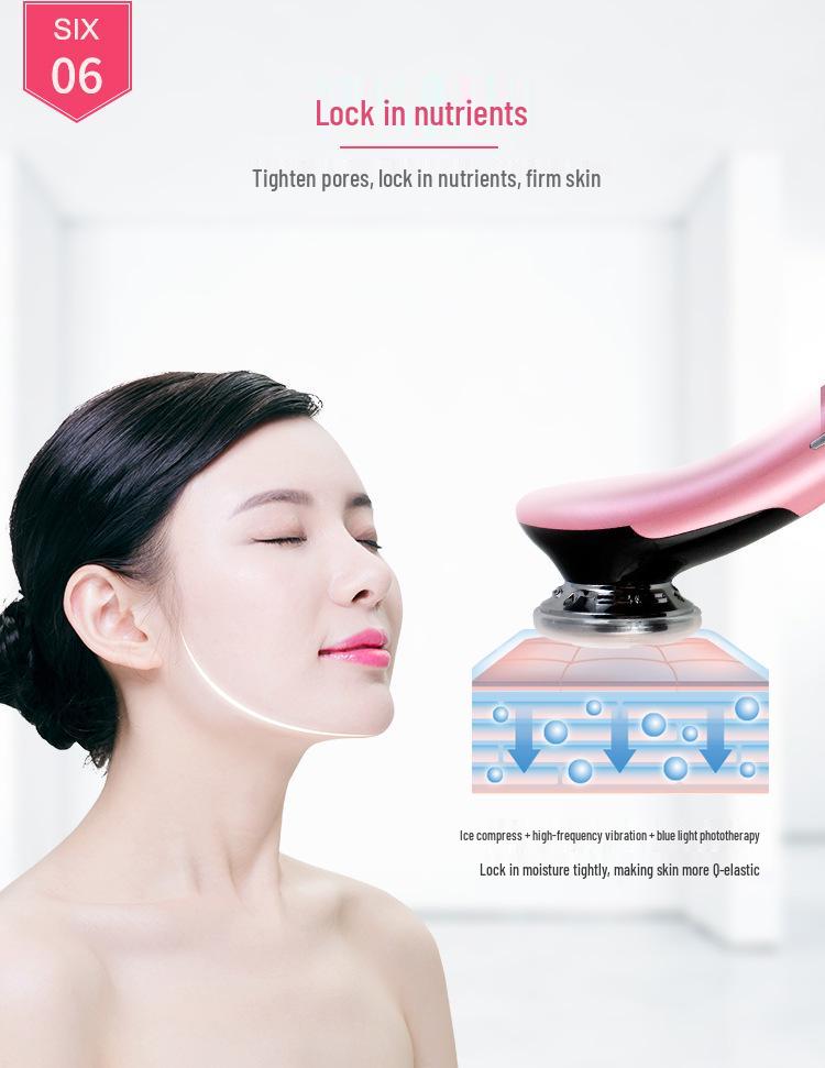 EMS Microcurrent Photon Rejuvenation Facial Lifting Massager with Hot/Cold Therapy