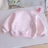 Girls' Bunny Top Sweatshirt - 2026 Spring/Autumn Round Neck Pullover