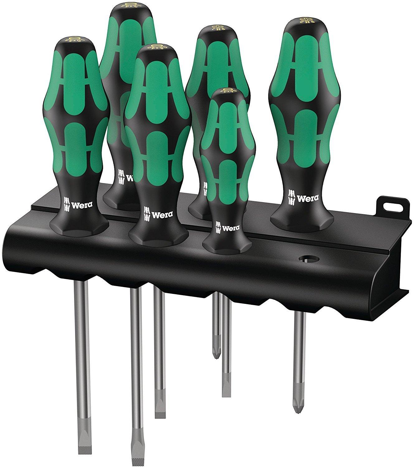 

Wera Kraftform Plus Tool Screwdriver Set with 105650 6-Piece 334/6 Rack, [Used]