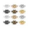 10 Stück/Beutel Magnetverschluss Loch Metallmaterial Flaches rundes Magnetband für Armband Halskette Kleidung Schmuck Zubehör