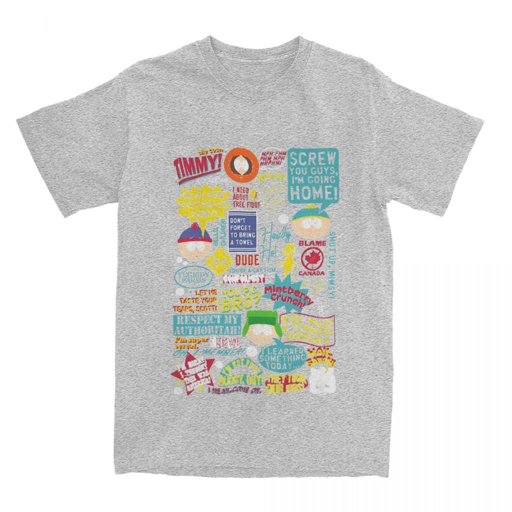 Southparks Citat T-shirt rolig eric cartman Trendiga Coola T-shirts Kortärmade Vintage Toppar Sommar Bomull Överdimensionerade Kläder