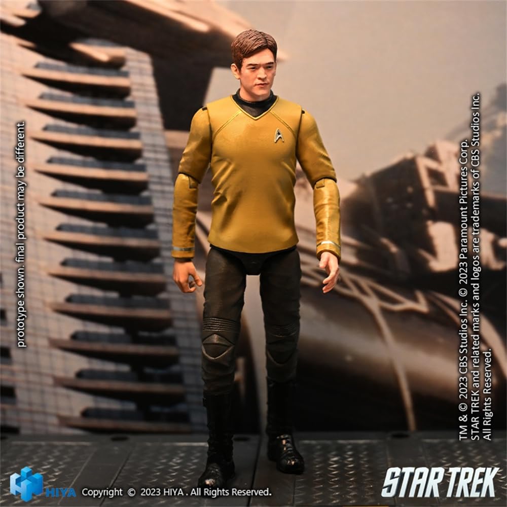 HiPlay HIYA 1/18 Scale EXQUISITE MINI Series Star Trek Sulu EMS0259 Movable Action Figure with Accessories, Full Set