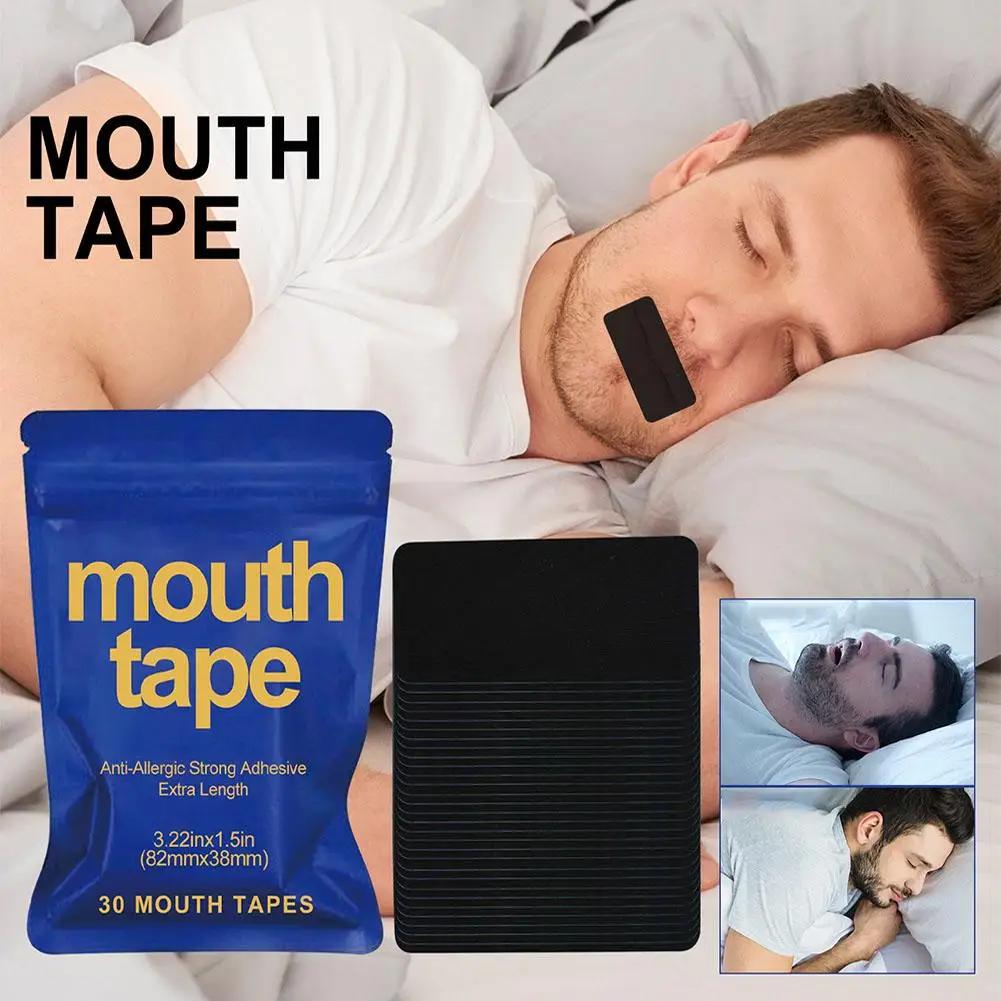 Sleeping Aid Tape Anti-snoring Closed Mouth Patch Open Mouth Breath Correction Tape Health Care Closed Mouth Sleep Elastic Tape