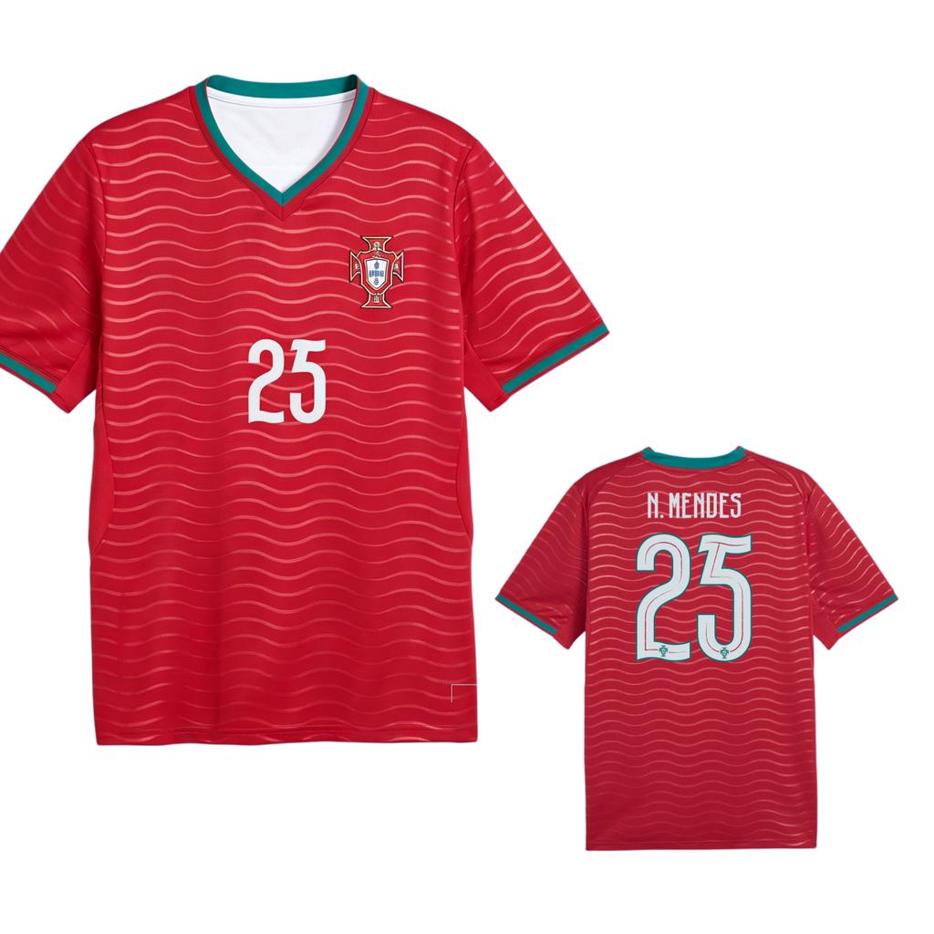 2026 Summer Portugal Football Jersey T-shirt Women Sports Comfortable and Breathable Clothing Unisex Y2K Tops