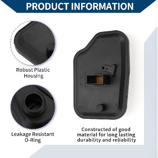 No.FNC121500A/6E5Z7B155A Automatic Transmission Filter for Mazda CX-7 2010-2012 Transmission Oil Filter Plastic 1 Pcs Black