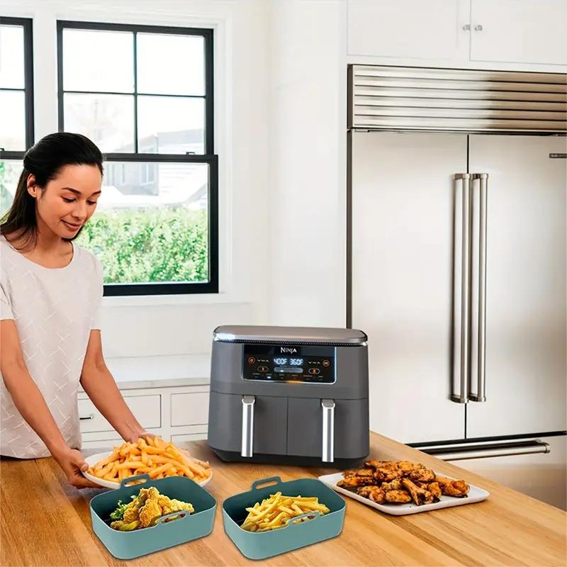 Protecție pentru Friteuză cu Aer Reutilizabilă Silicon de Calitate Alimentară Coș pentru Copt Placă Antiaderentă Rezistentă la Temperaturi Înalte Accesorii de Copt pentru Cuptor