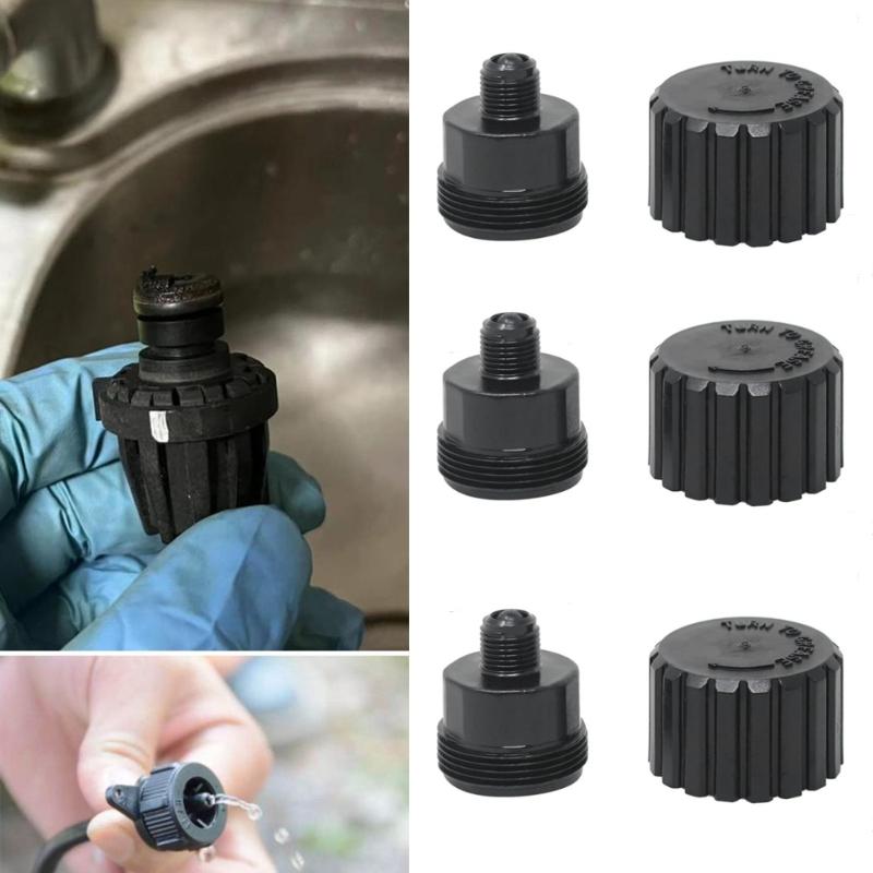 3Pieces Practical Lubrication Cup Replacement Set Grease Cup PVC Texture Suitable for Pool Spa Valves PVC Construction
