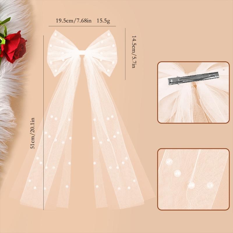Brautschleier Schleife Haarspange Schmuck Braut Modernes Kopfschmuck Blingbling Haarschmuck Braut Hochzeitsfeier