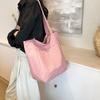 Casual Tote Bag New One-shoulder Crossbody Handbag for Women with Large Capacity Literary and Artistic Students Simple Personality and Beautiful Bag