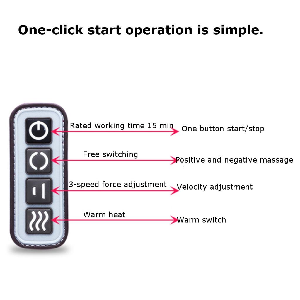 220V Electric Heating Foot Body Massager Relaxation Kneading Roller Vibrator Machine Reflexology Calf Leg Pain Relief Relax